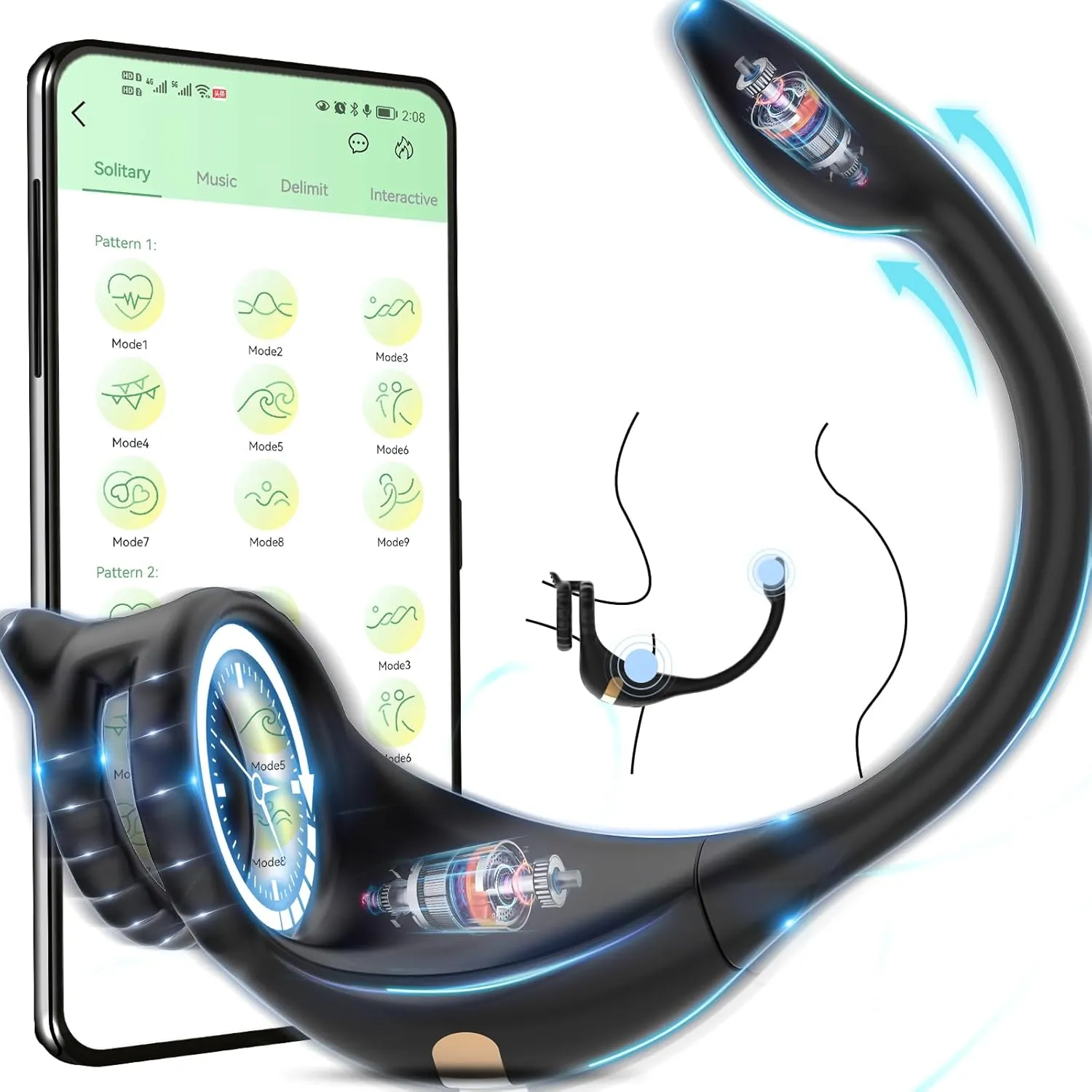 Bild von Penisring für Männer mit 10 Vibrationsmodi und App Steuerung