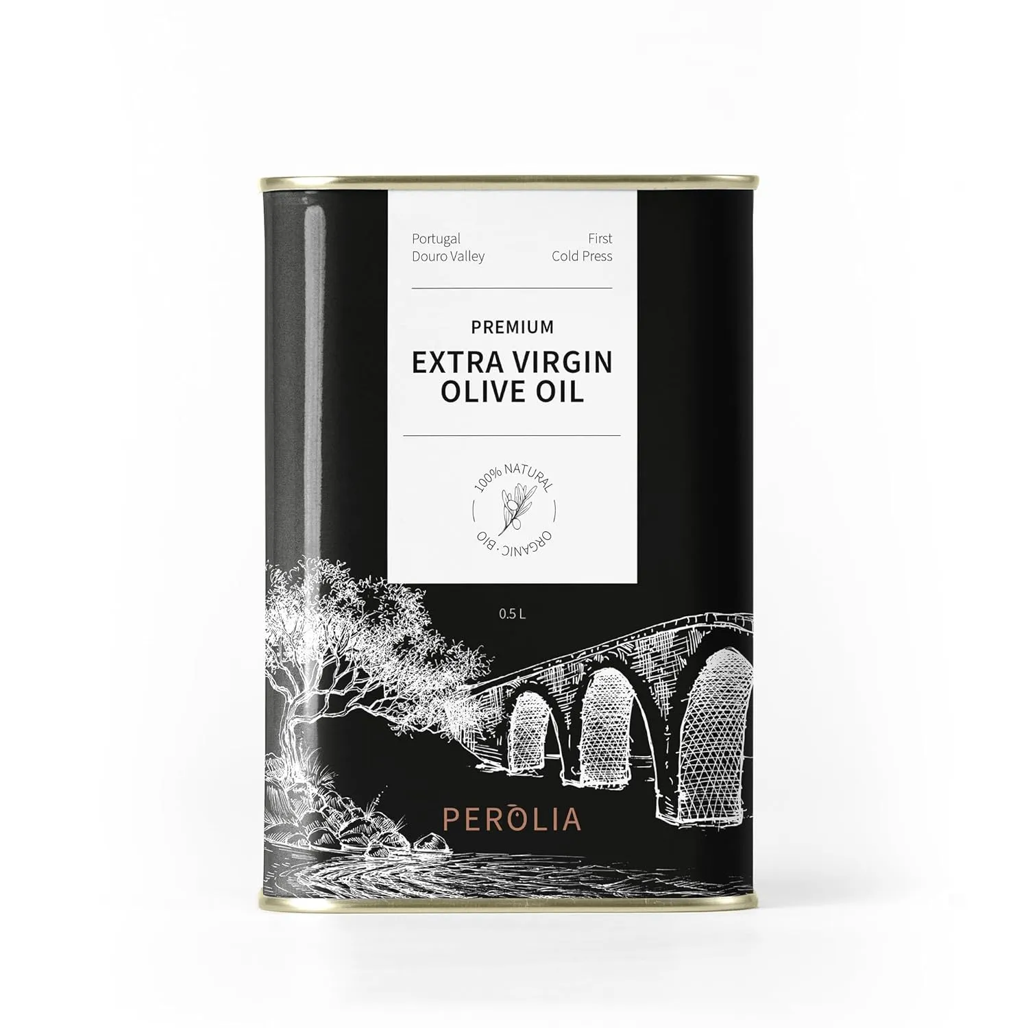 Bild von Perolia Premium Extra Vergine Olivenöl 500 ml aus Portugal, kaltgepresst aus eigenem Anbau