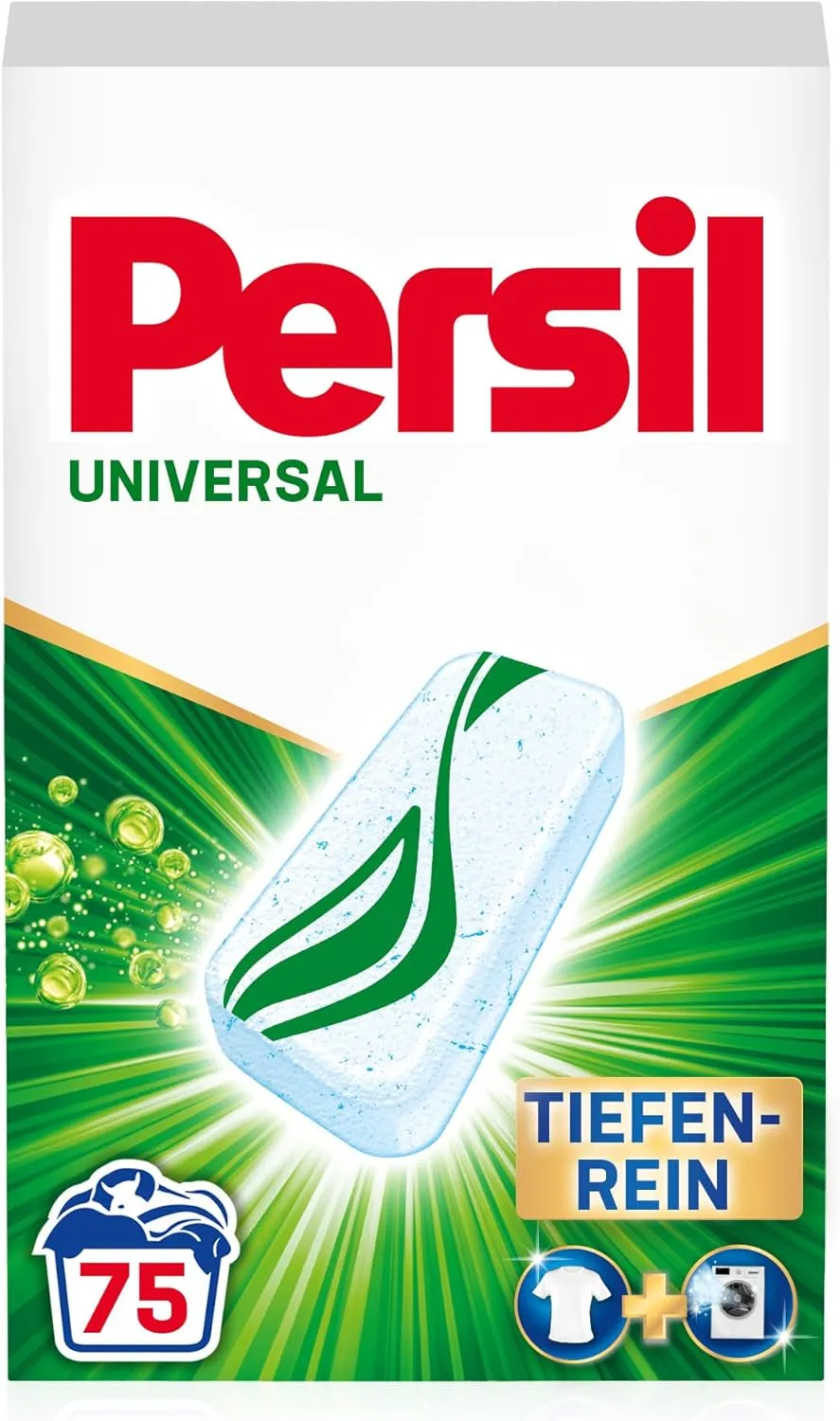 Bild von Persil Power Bars Universal Waschmittel für 75 Waschladungen mit biologisch abbaubarem Schutzfilm