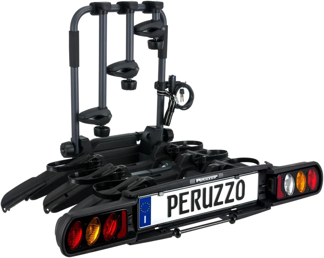 Bild von Peruzzo 708/3 Pure Instinct Fahrradträger für 3 Fahrräder in Schwarz mit den Maßen 100 x 80 x 70 cm