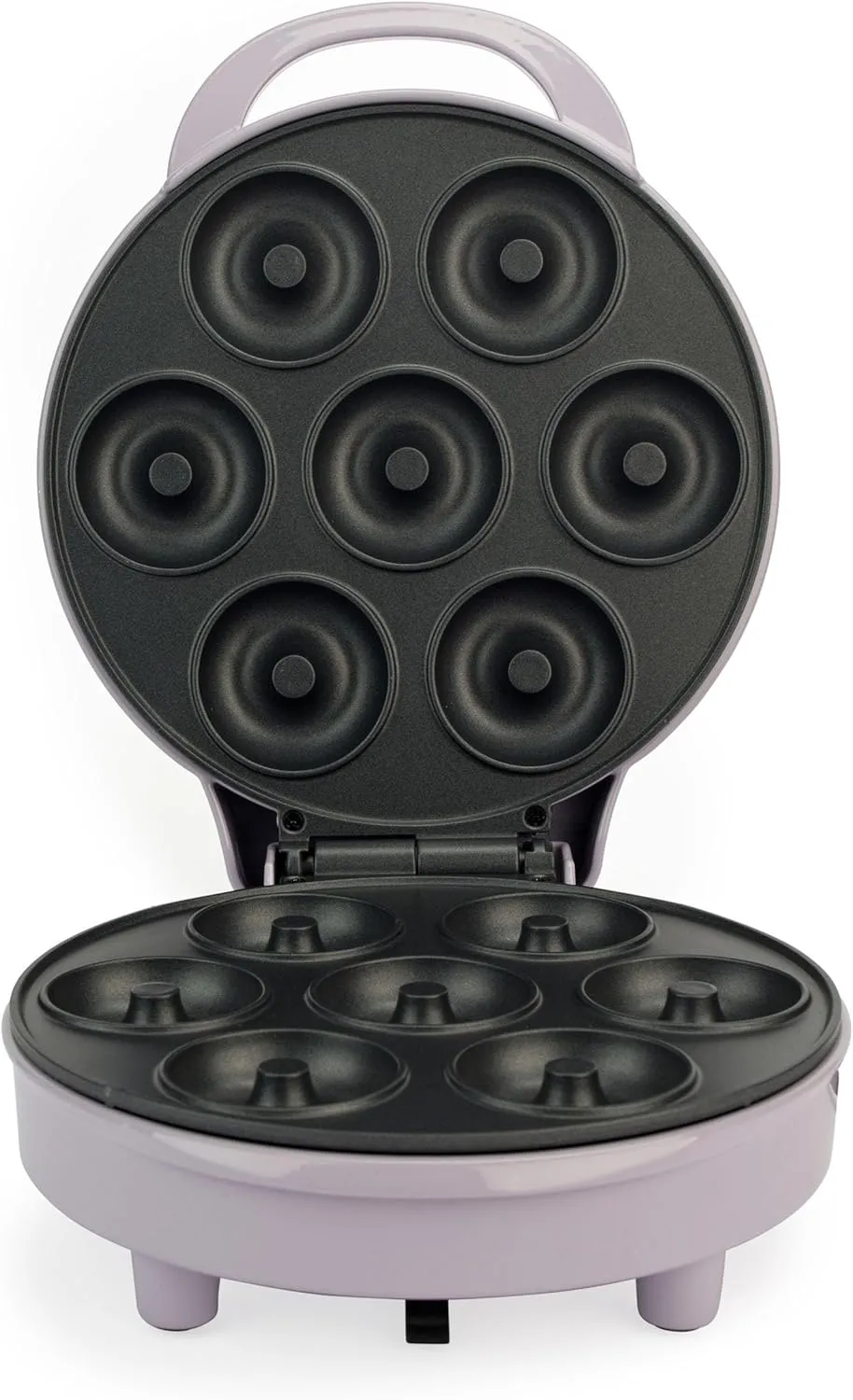 Bild von Petra PT6222PPVDE Donut-Maker für 7 Mini-Donuts in Pastelllila mit Antihaft-Oberfläche und automatischer Temperaturregelung