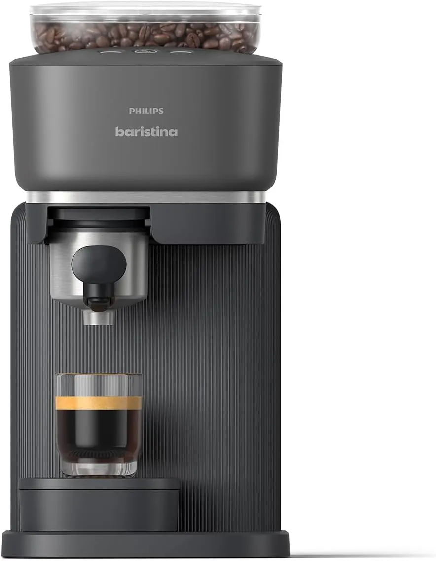 Bild von Philips BAR300/60 Baristina Espressomaschine mit 16-bar-Pumpendruck und automatischem Mahlwerk in Schwarzgrau