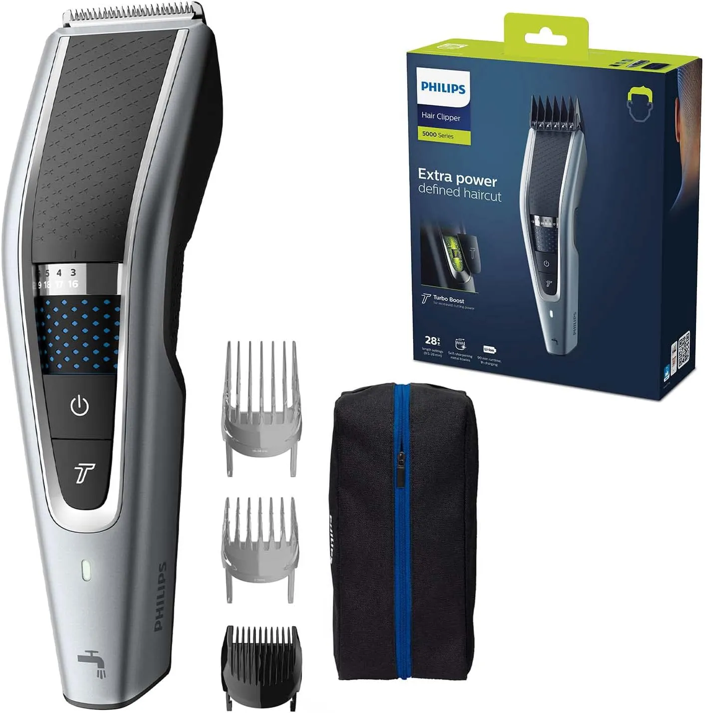 Bild von Philips HC5630 Haarschneider Series 5000 mit 28 Längeneinstellungen und 3 Kammaufsätzen