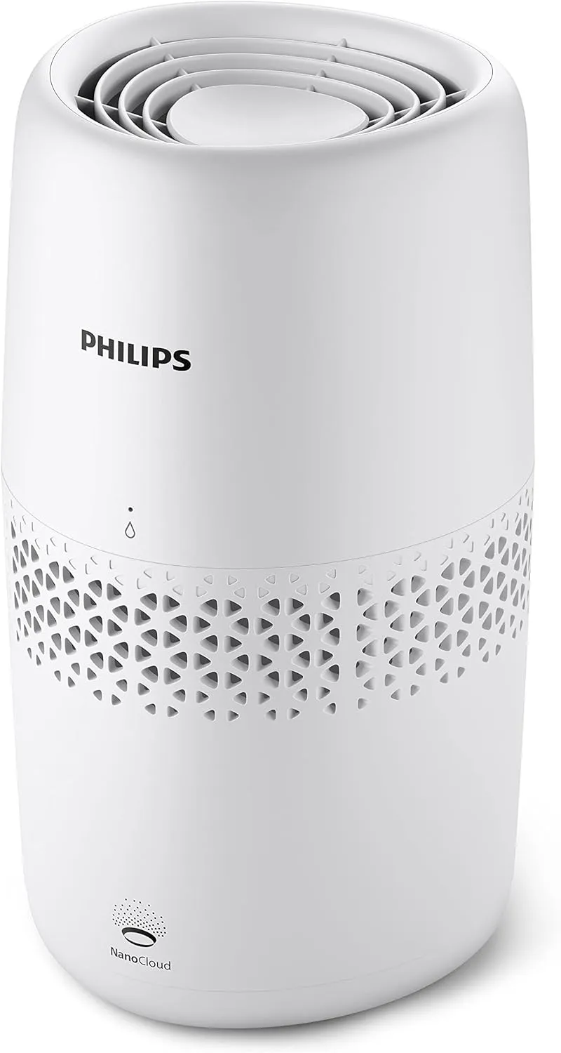 Bild von Philips HU2510/10 Luftbefeuchter der 2000er Serie mit NanoCloud-Technologie für Räume bis 31 m² und 2 Liter Wassertank
