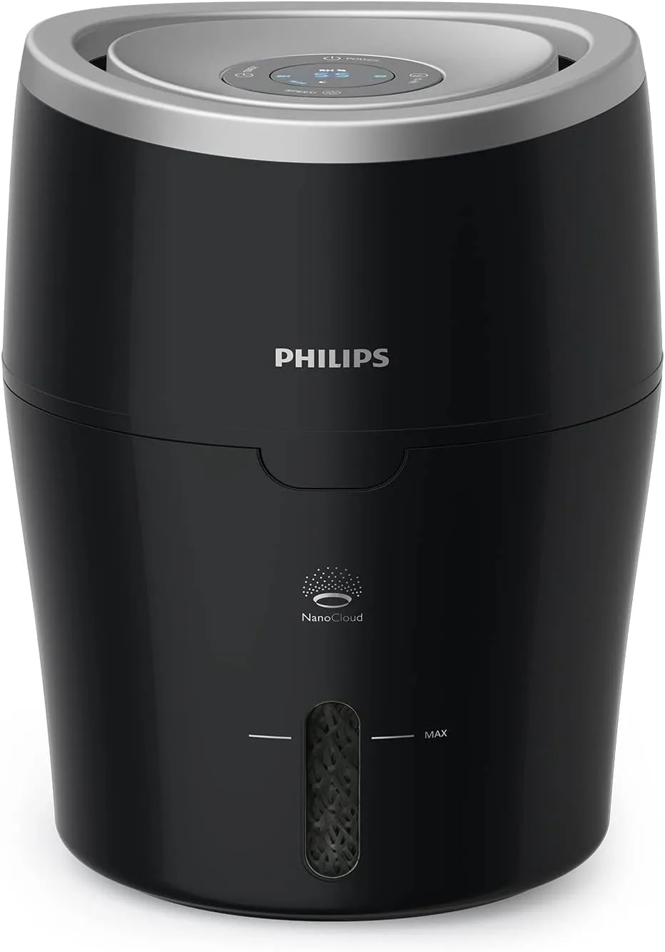 Bild von Philips HU4814/10 Luftbefeuchter für Räume bis 40 m² mit NanoCloud-Technologie und 3 Geschwindigkeitsstufen