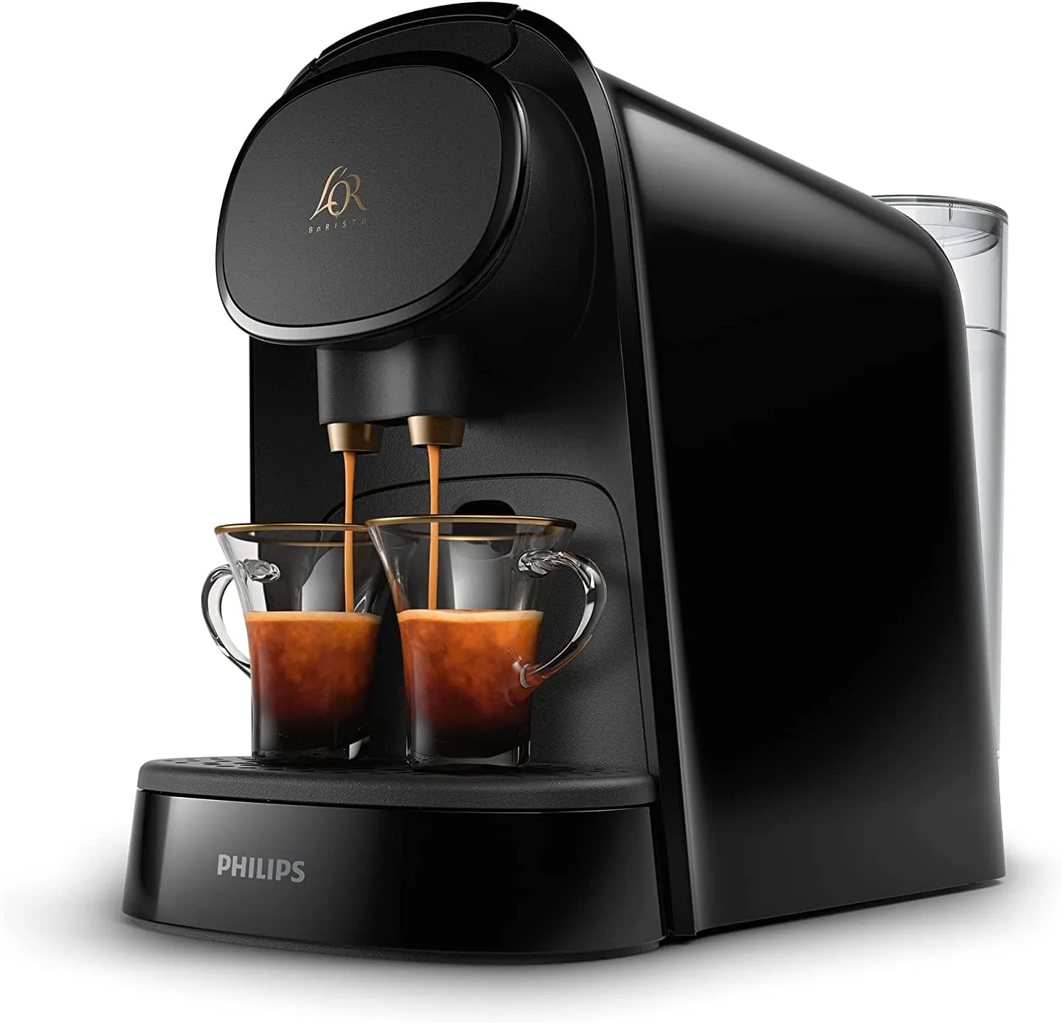 Bild von Philips Kaffeekapselmaschine LM8012/60 für doppelten Genuss mit Optionen für Ristretto, Espresso, Lungo und Grand Café Long in klavierschwarz