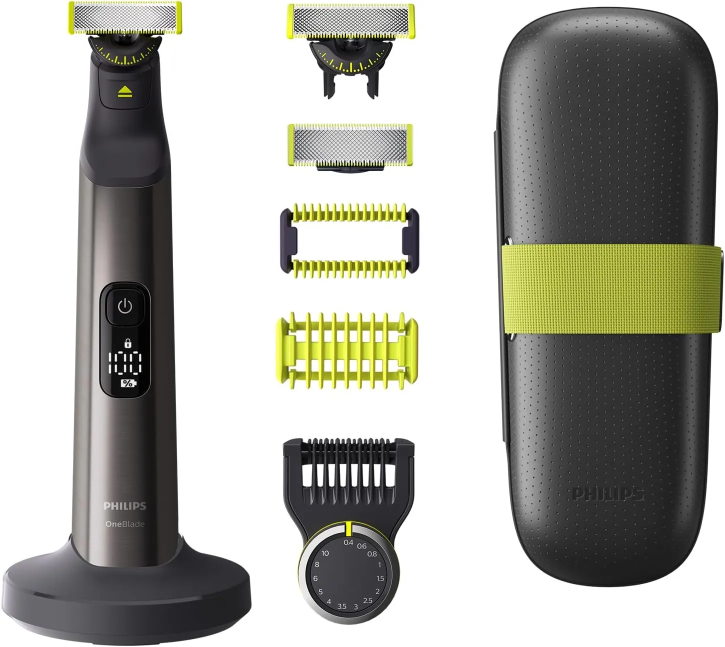 Bild von Philips OneBlade Pro QP6651/35 Bartschneider und Bodygroomer mit 360 Klingen und Zubehör