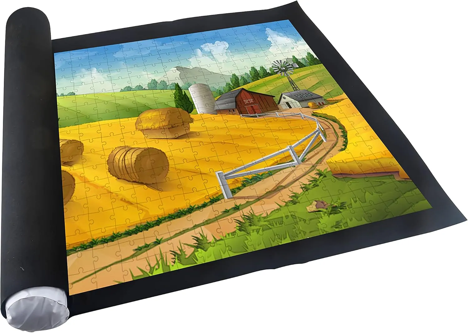 Bild von PIANETA Puzzlematte aus Vliesstoff für bis zu 1500 Teile, praktische Aufbewahrungslösung für Puzzles