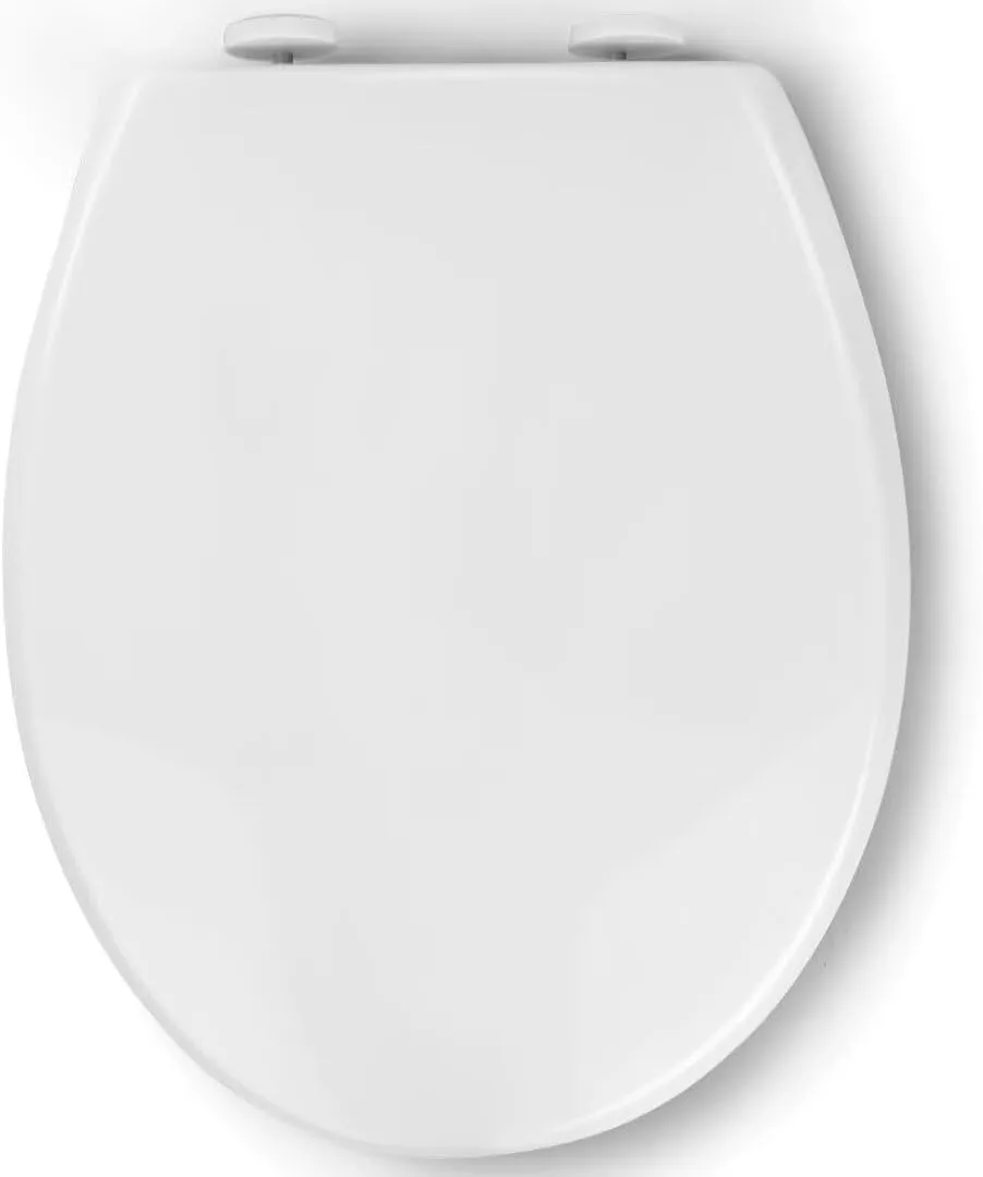 Bild von Pipishell Toilettendeckel in O-Form aus Kunststoff mit Absenkautomatik und Quick-Release Funktion für einfache Reinigung