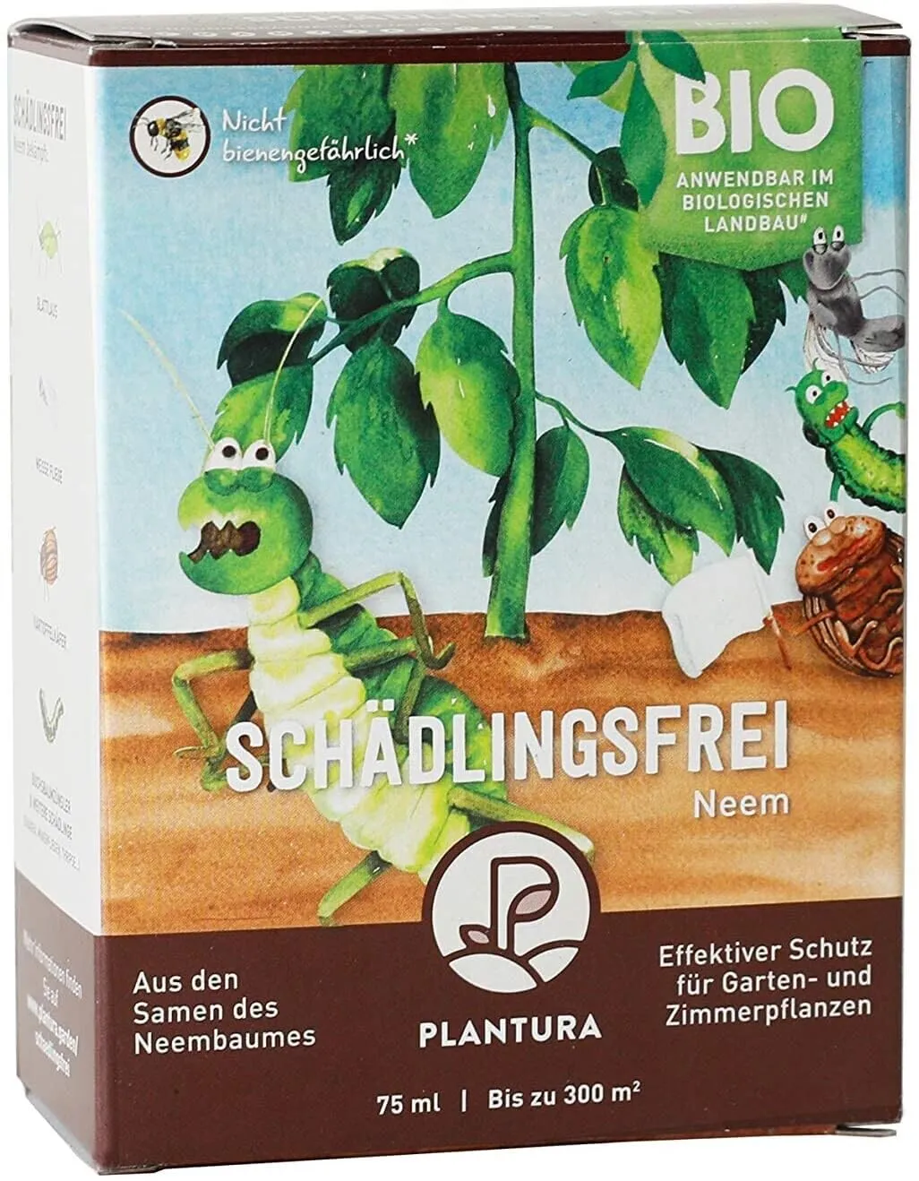 Bild von Plantura Bio Neem Schädlingsbekämpfung 75 ml Konzentrat für bis zu 25 Liter