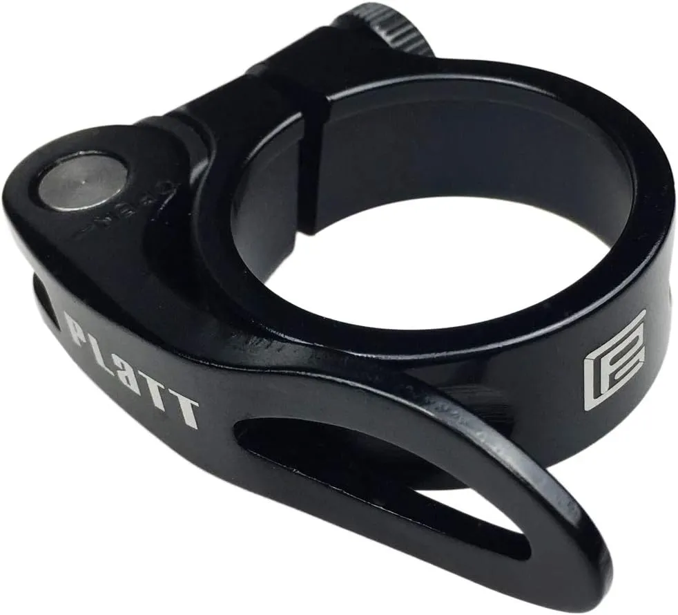 Bild von PLATT Sattelklemme aus Aluminium mit Schnellspanner für Sattelrohre von 28,6 bis 34,9 mm, Schwarz, 31,8 mm