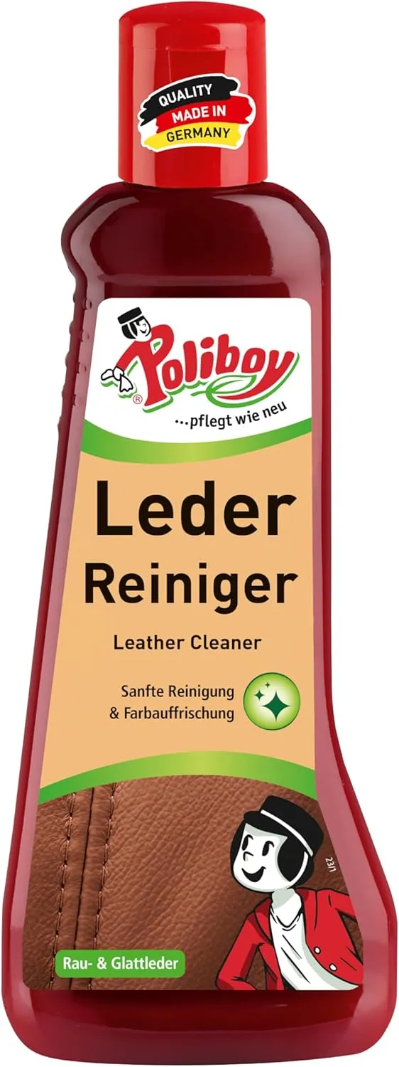 Bild von POLIBOY Lederreiniger 200ml für Glattleder und Rauleder, ohne Nachspülen, Made in Germany