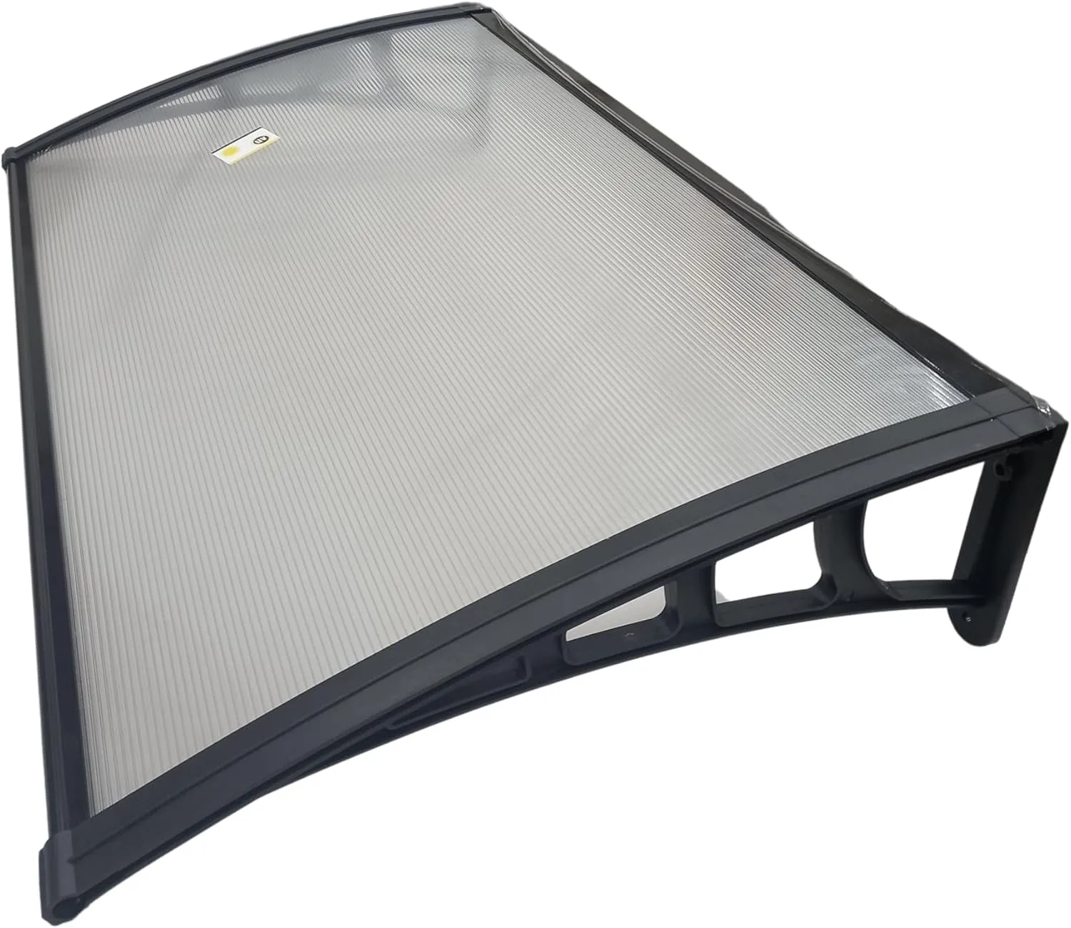 Bild von Polycarbonat Vordach in klarer Ausführung, 120x70 cm