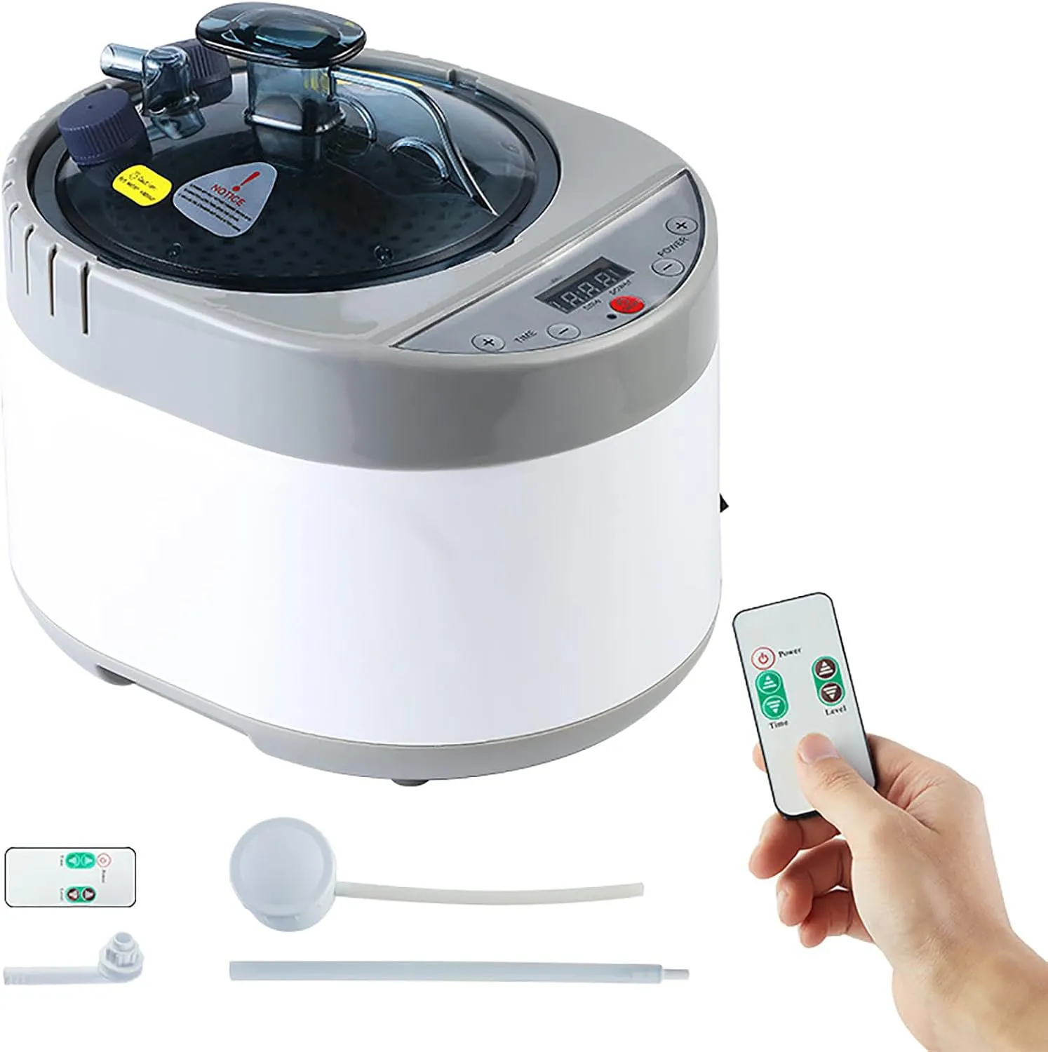 Bild von Portable Sauna Steamer 4L mit 2000W, Fernbedienung und Timer für Körpertherapie und Stressabbau
