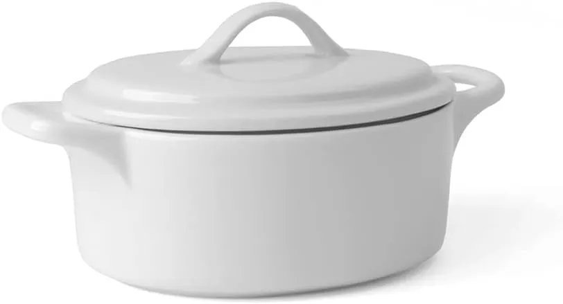 Bild von Porzellan Cocotte mit 0,65 Litern und Deckel