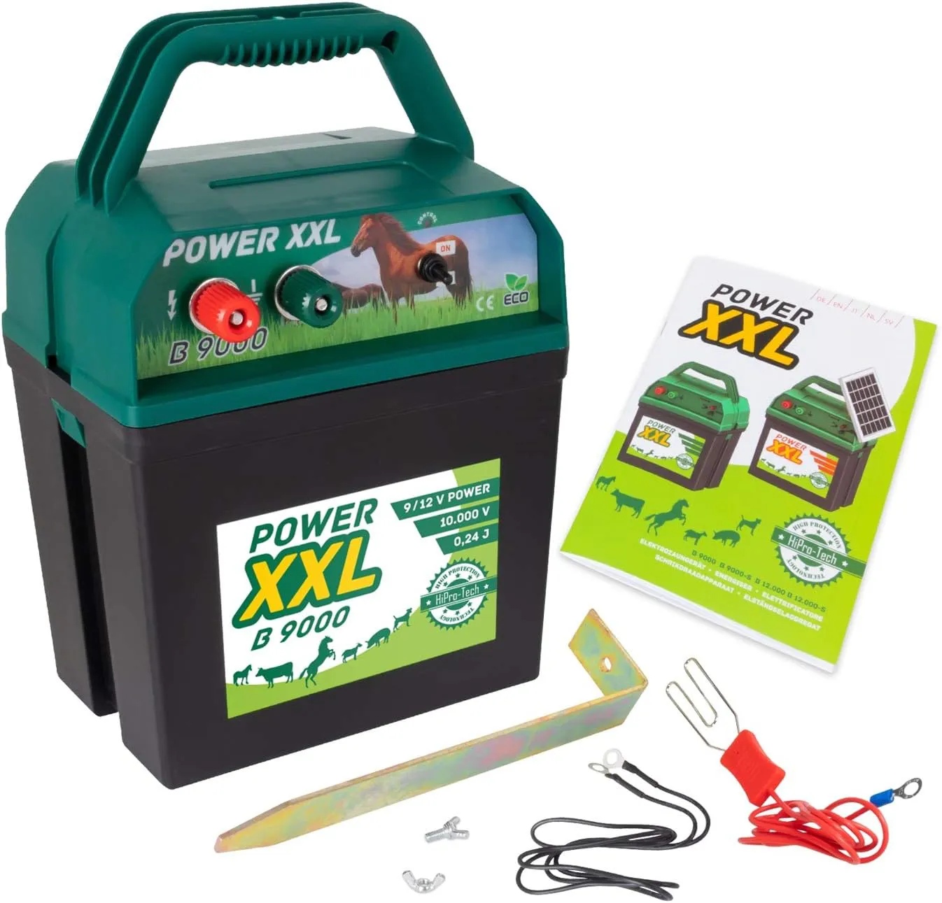 Bild von Power XXL B 9000 Weidezaungerät für 9V/12V mit effektiver Sicherheit für Pferde, Ponys und Rinder