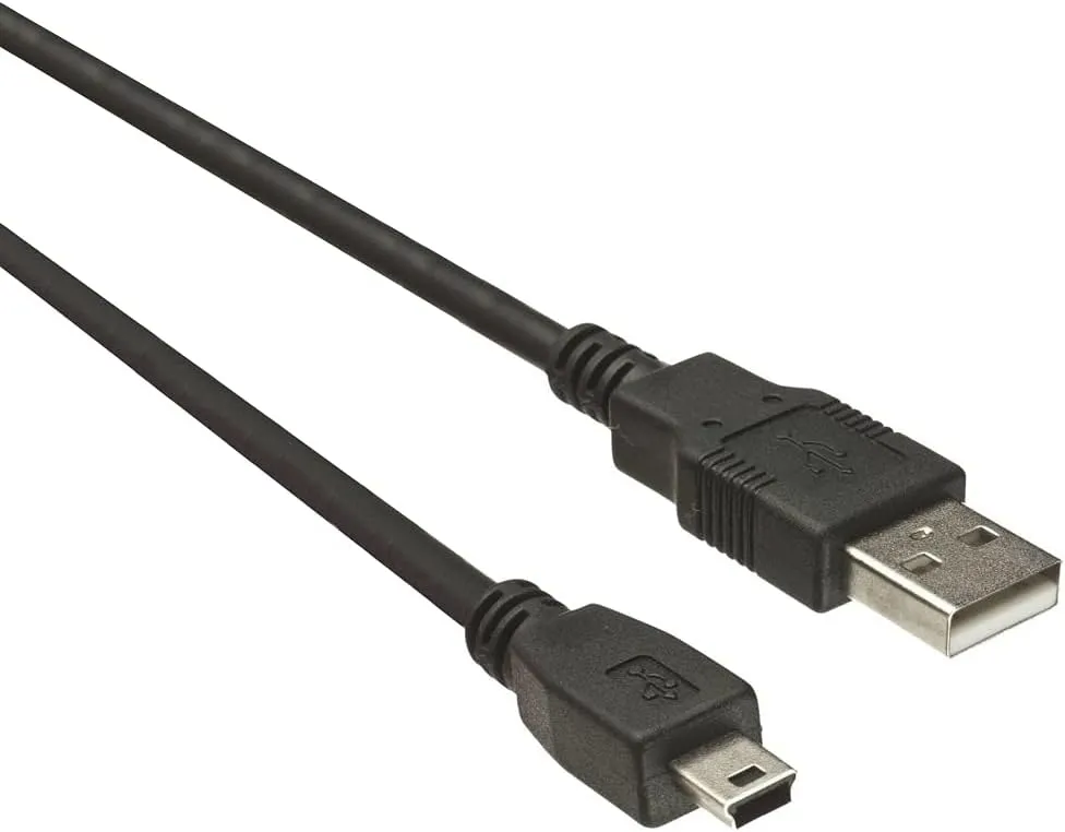 Bild von PremiumCord USB 2.0 Kabel A-B-Mini mit 5 Pins, 1 Meter lang, kompatibel mit PCs
