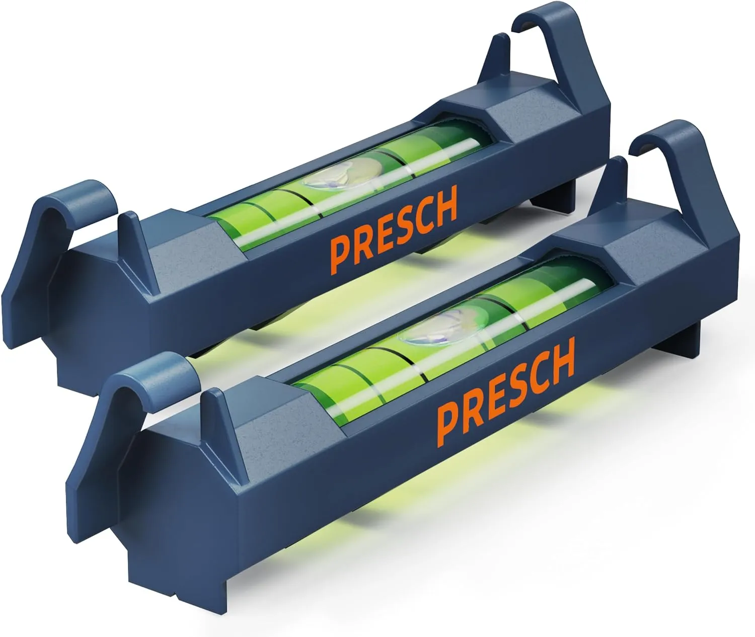 Bild von Presch Schnurwasserwaage Set mit 2 Stück und bruchfester Acrylglaslibelle für präzises Ausrichten