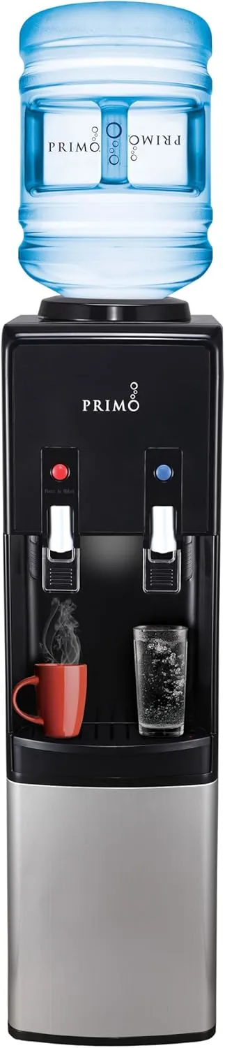 Bild von Primo Wasserspender für heißes und kaltes Wasser in Schwarz-Silber, einfache Installation mit nur einer Steckdose, ideal für Zuhause und kleine Unternehmen