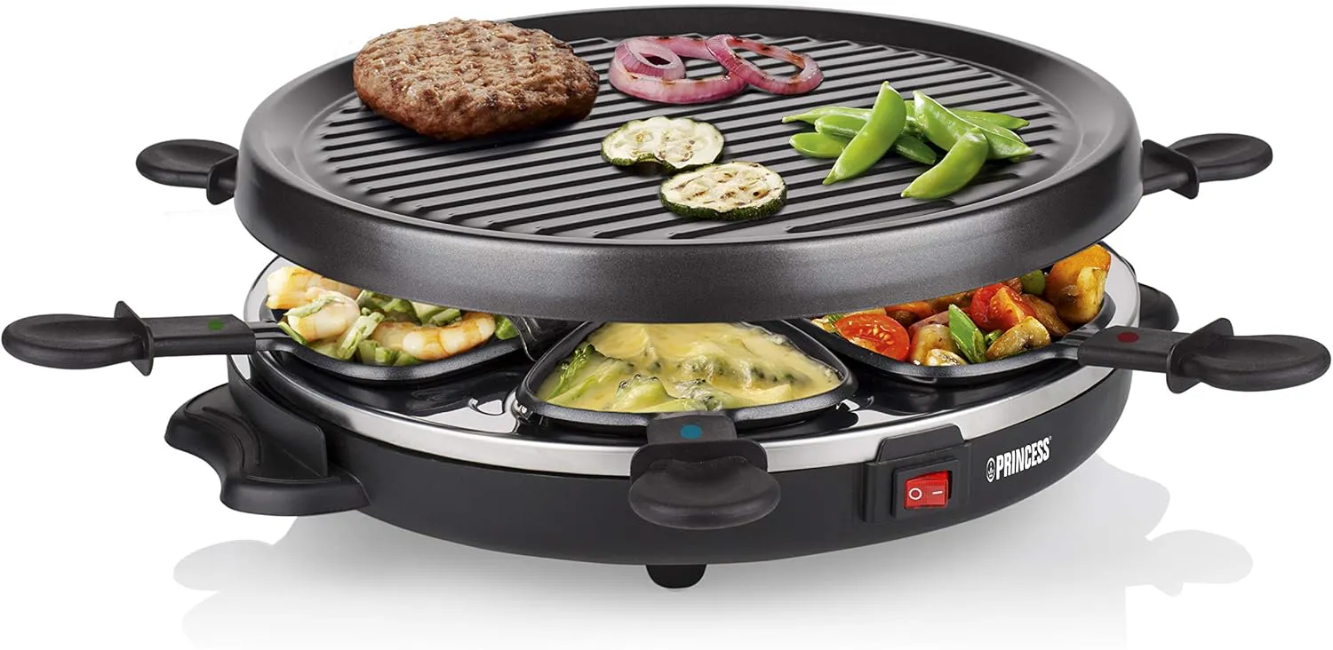 Bild von Princess Raclettegrill Tischgrill mit 800 Watt in Schwarz