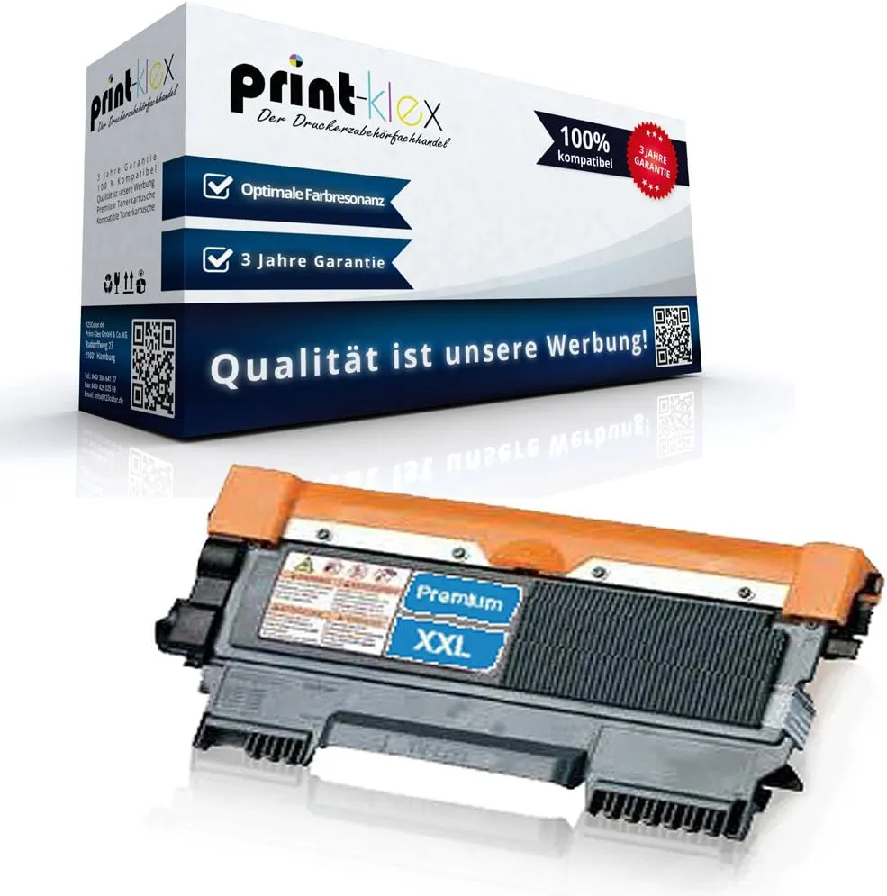Bild von Print-Klex Tonerkartusche kompatibel mit Brother DCP-7055, DCP-7057, HL-2130, HL-2132 und HL-2140, für bis zu 4000 Seiten, Modell TN2010