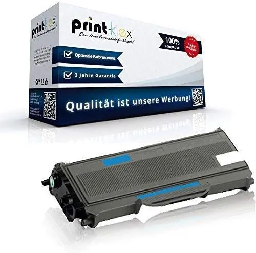 Bild von Print-Klex Tonerkartusche kompatibel mit Brother DCP7030, DCP7040, DCP7045N, HL2140, HL2150N, HL2170N, HL2170W, MFC7320, TN2120 für bis zu 2600 Seiten in Schwarz