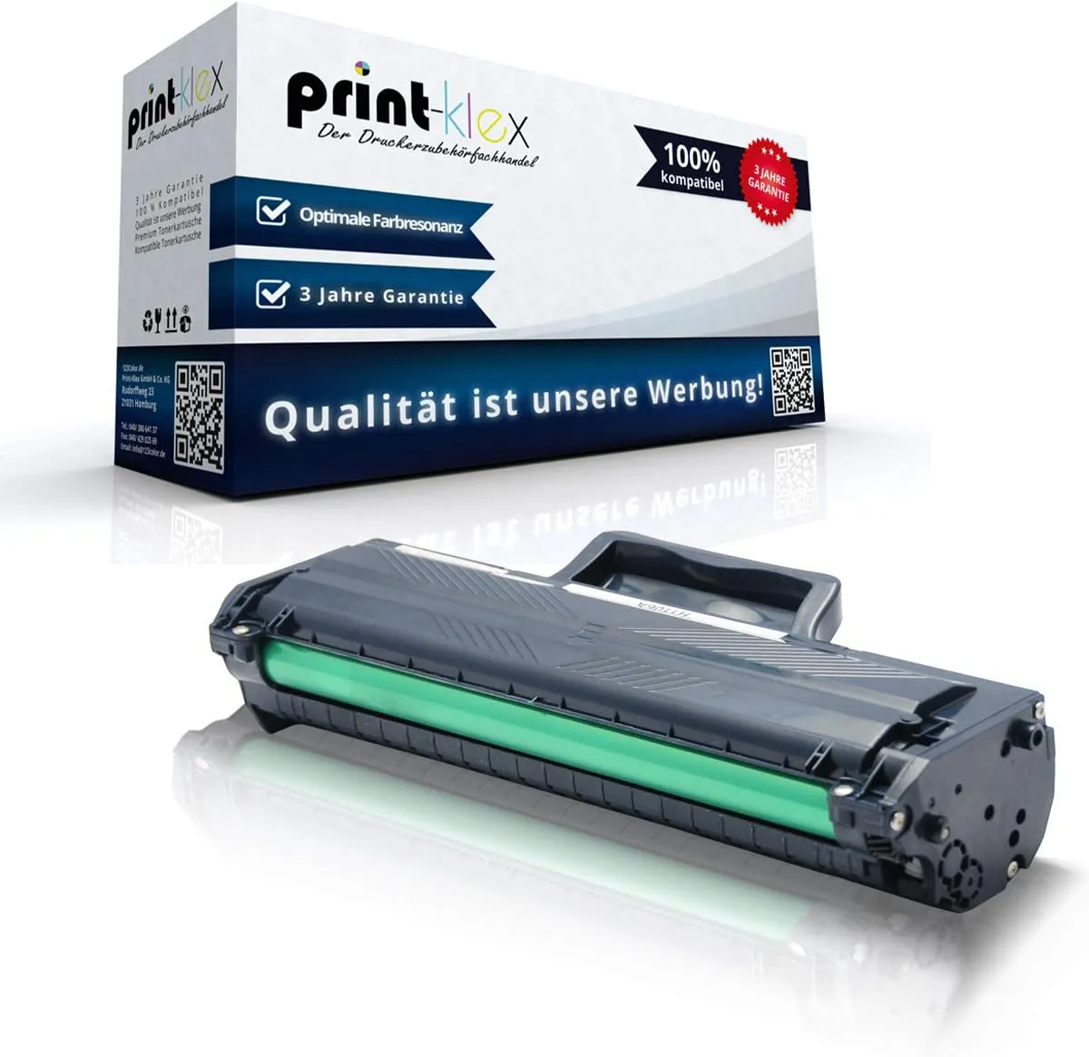 Bild von Print-Klex Tonerkartusche kompatibel mit HP Laser 107 Serie in Schwarz