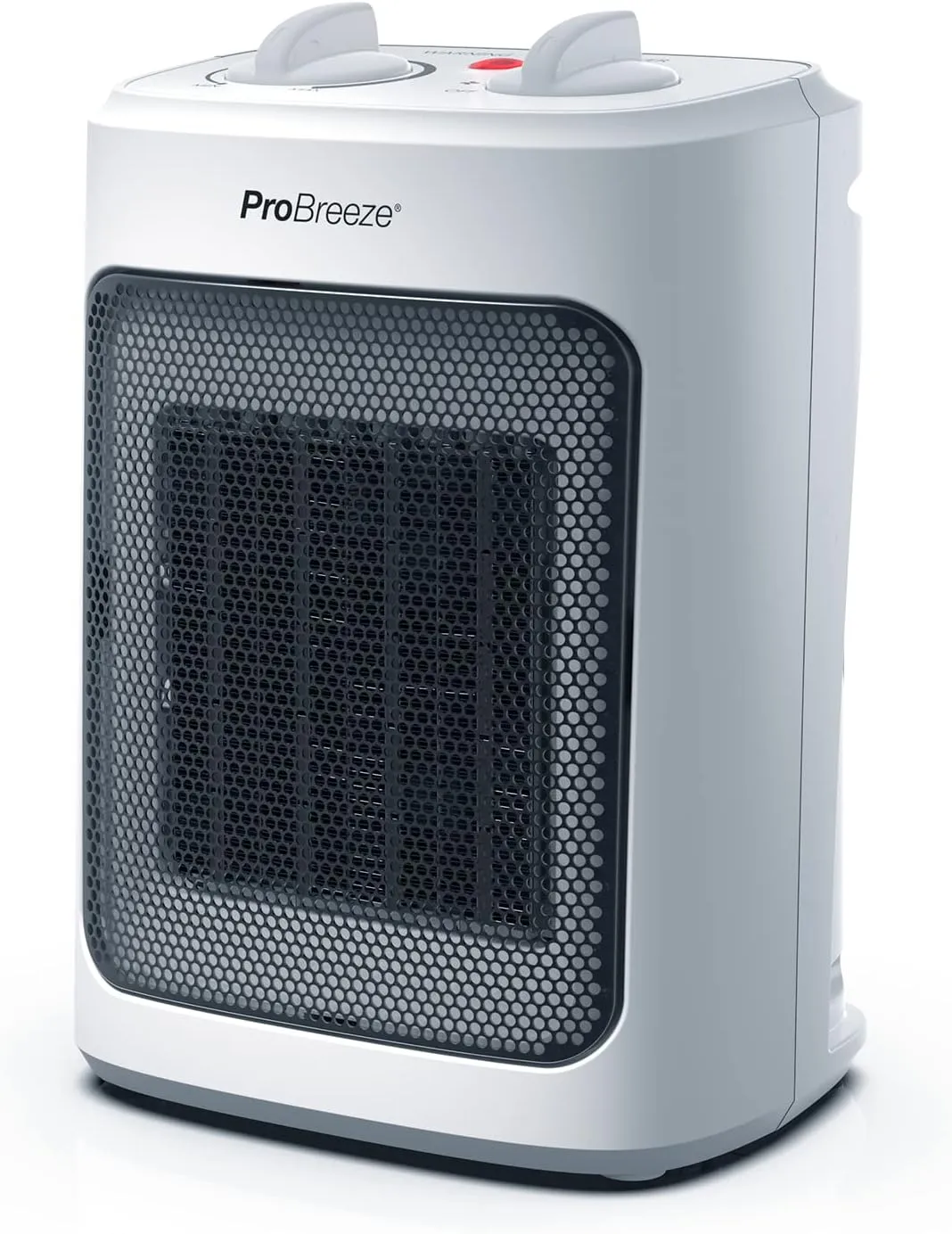 Bild von Pro Breeze Mini Heizlüfter mit 2000 Watt, energiesparend und leise, für Büro, Wohnzimmer, Schlafzimmer oder Terrasse in Weiß