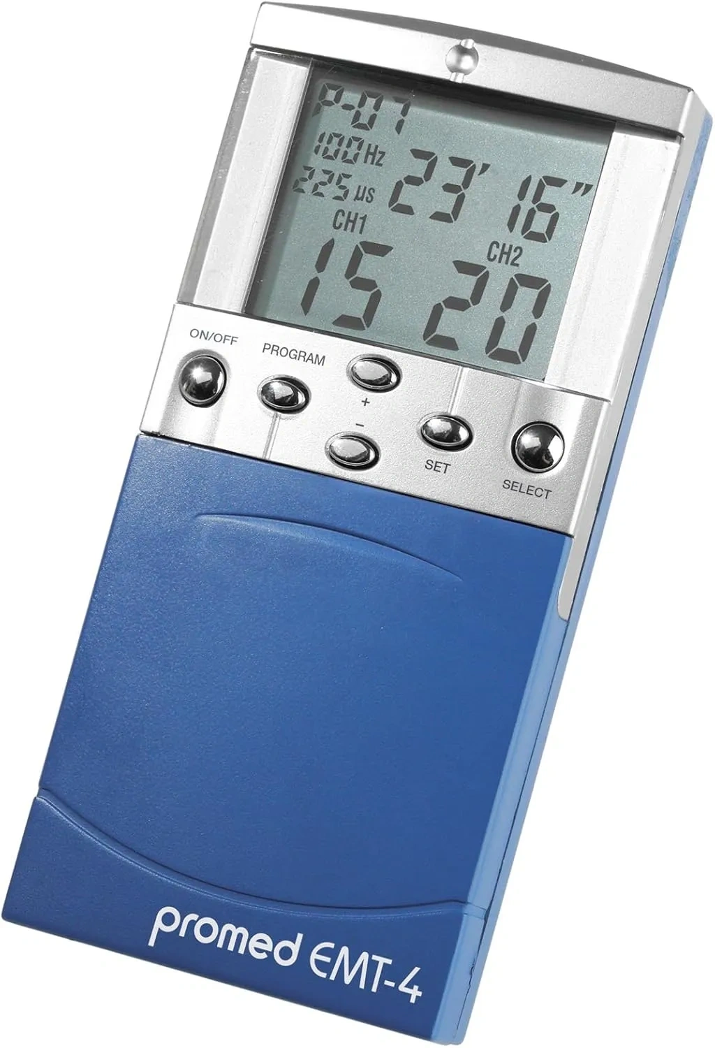Bild von Promed EMT-4 digitales Kombigerät für TENS und EMS mit 4 Elektroden und 13 Therapiemodi