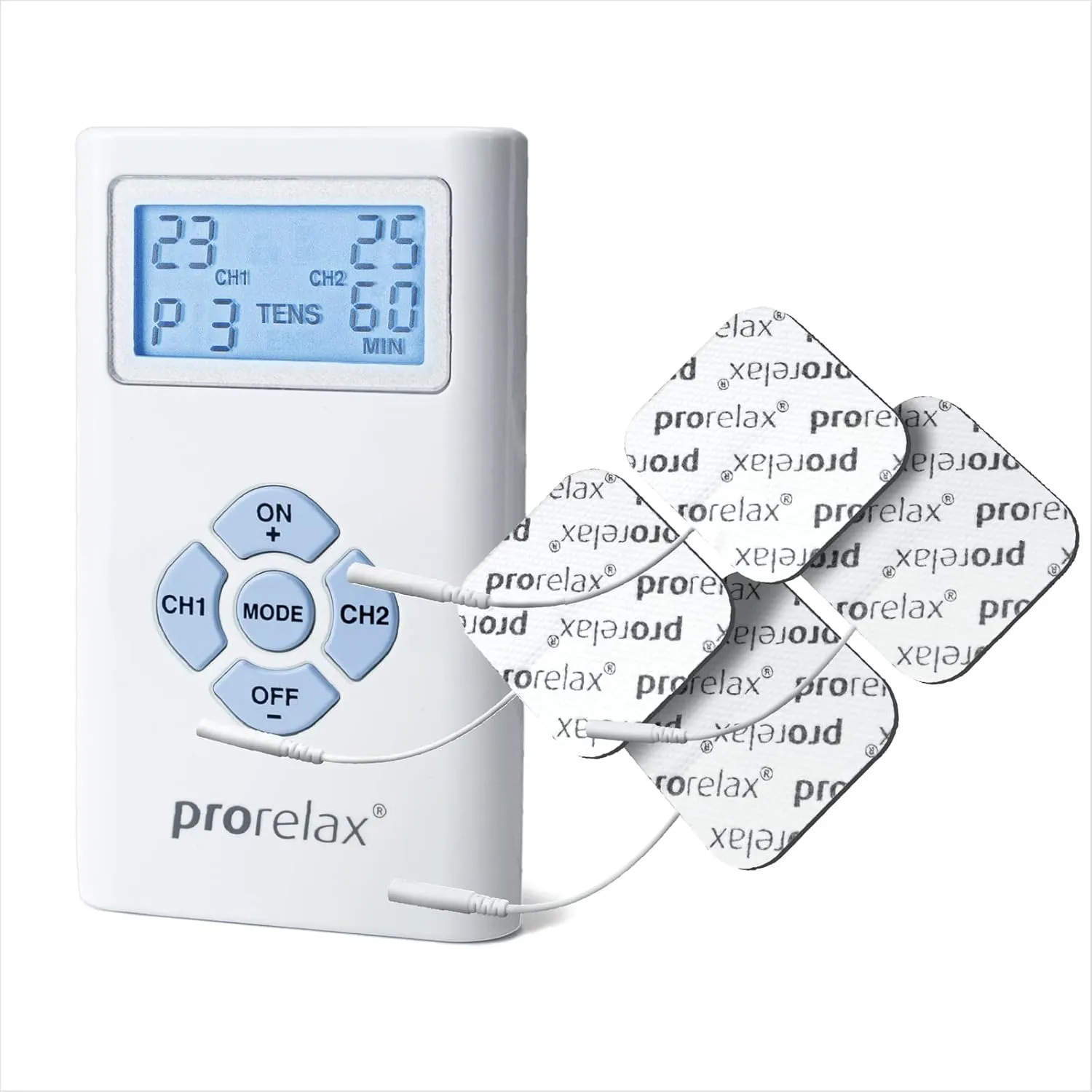 Bild von prorelax TENS EMS Duo Elektrostimulationsgerät für Schmerztherapie und Muskelaufbau im 1er Pack