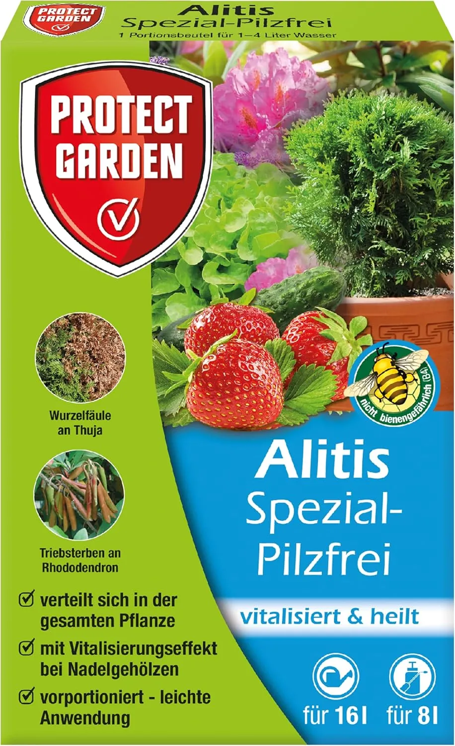 Bild von PROTECT GARDEN Alitis Spezialmittel gegen Pilzkrankheiten für Zierpflanzen, Obst und Gemüse, 40 g