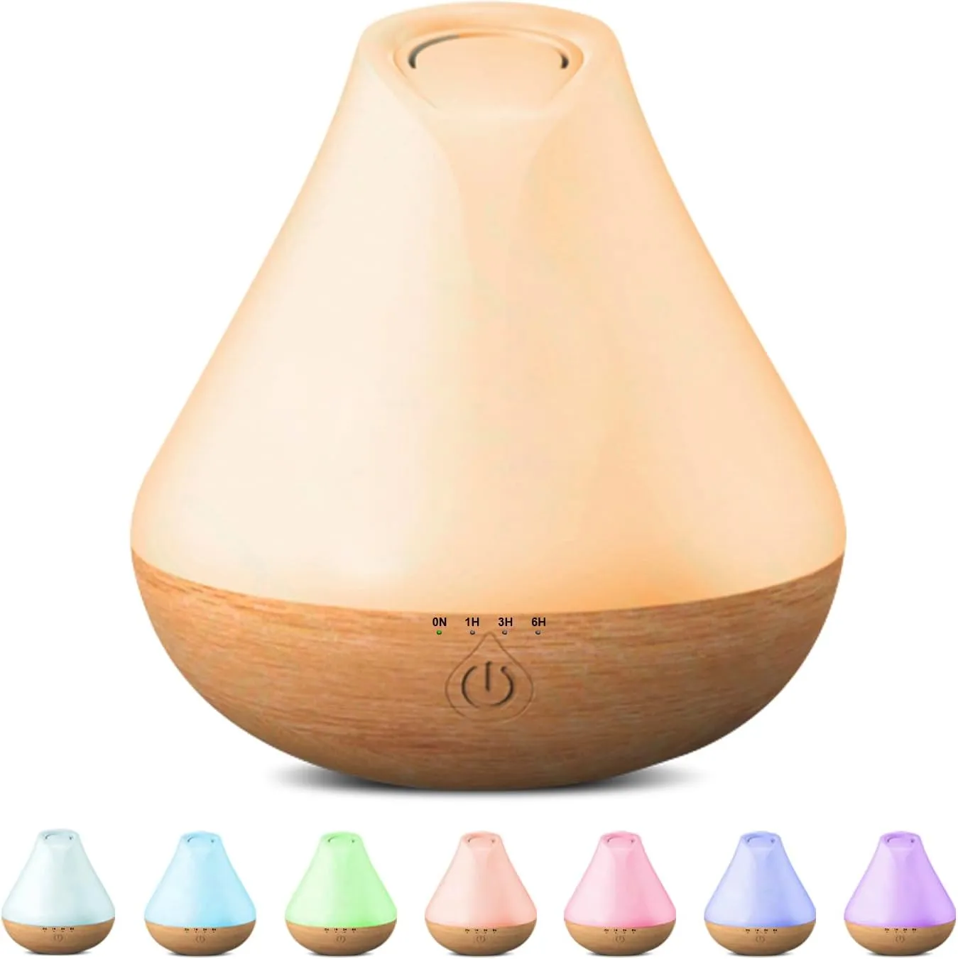 Bild von PureMist Aroma Diffuser 100ml mit Ultraschall und 7-farbigem LED-Licht