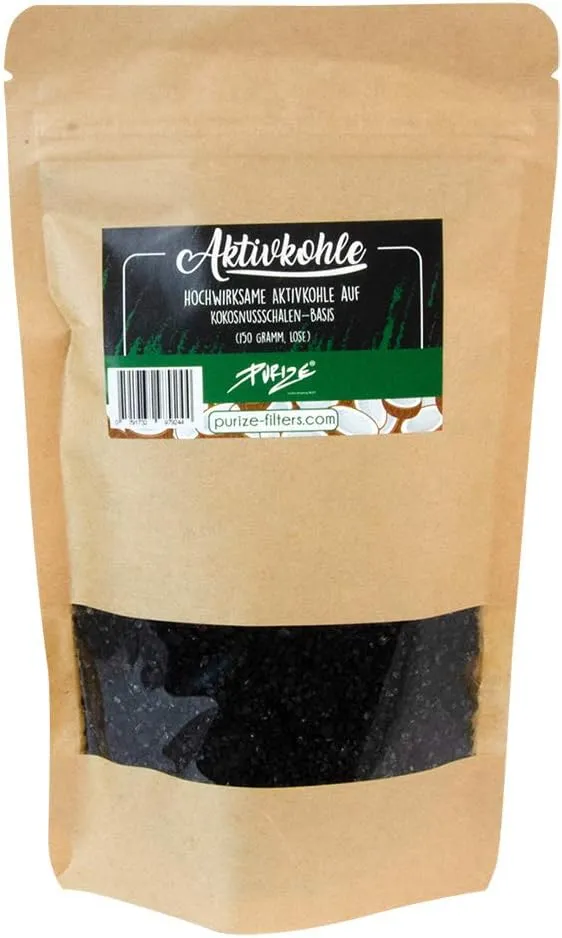 Bild von Purize Aktivkohle 150g aus Kokosnussschalen