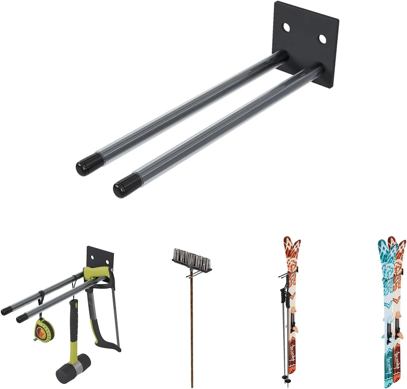 Bild von QLS N2 Skihalterung für die Wand mit einer Länge von 22 cm