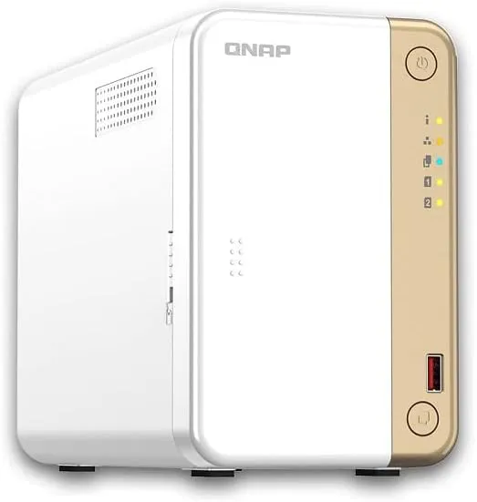 Bild von Qnap TS-262-4G Desktop NAS mit 2 Einschüben, 4 GB RAM und 2 M.2 Slots