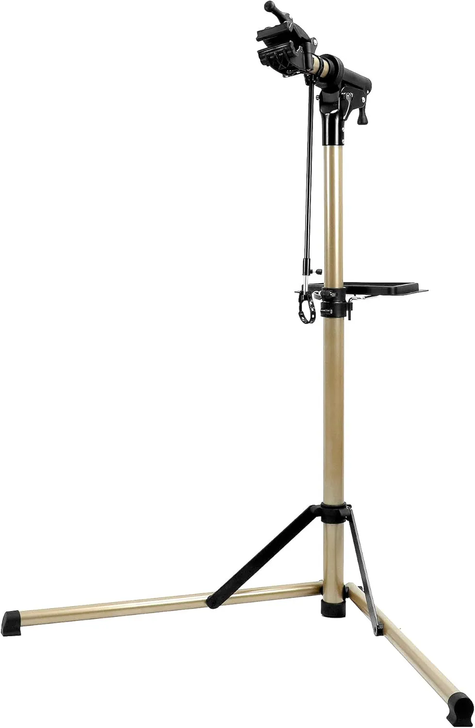 Bild von QWORK Fahrrad Reparaturständer aus Aluminiumlegierung mit höhenverstellbarem Design von 58 bis 156 cm und 360 Grad Rotationsklemme, belastbar bis 50 kg