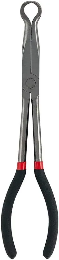 Bild von QWORK Langbeckzange mit Ringspitze gebogen 280 mm