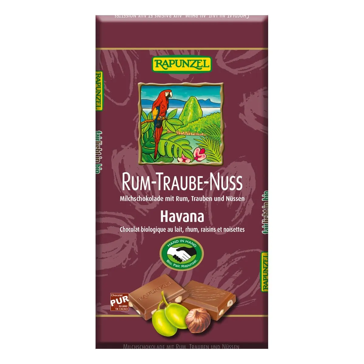 Bild von Rapunzel Bio Rum-Trauben-Nuss-Schokolade 100 g