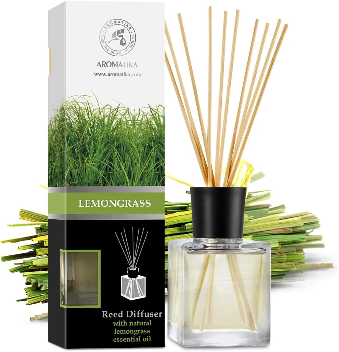 Bild von Raumduft Diffuser Lemongrass 200ml mit ätherischem Zitronengrasöl