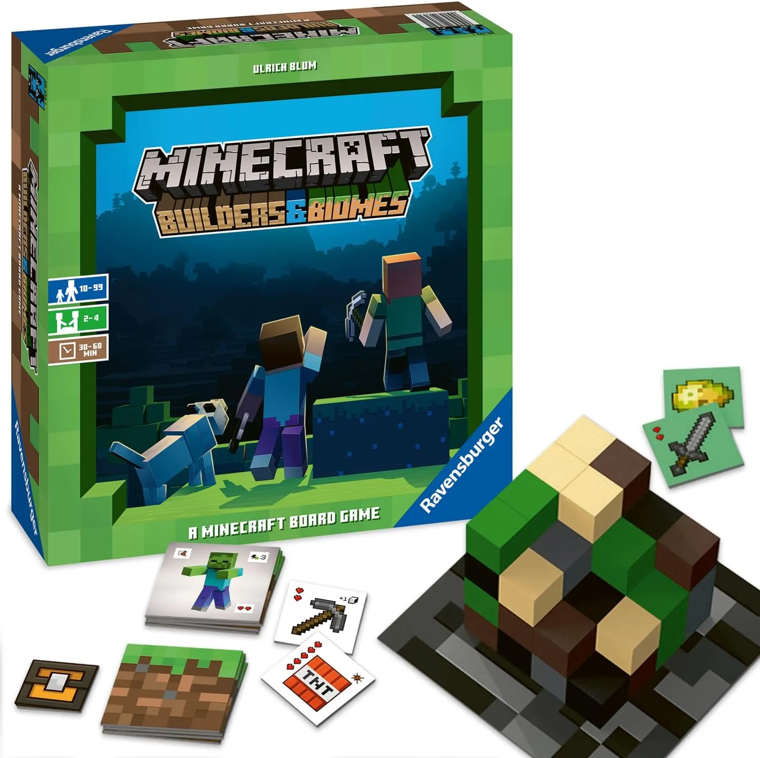Bild von Ravensburger 26132 Minecraft Builders & Biomes Familienspiel für 2-4 Spieler ab 10 Jahren