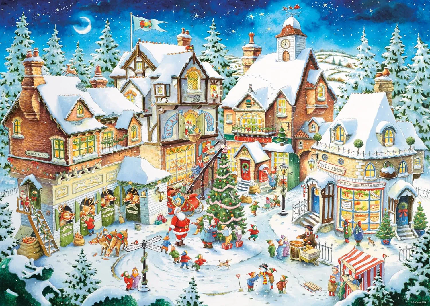 Bild von Ravensburger Puzzle 12001271 Weihnachtsdorf Limited Edition mit 1000 Teilen für Erwachsene und Kinder ab 14 Jahren
