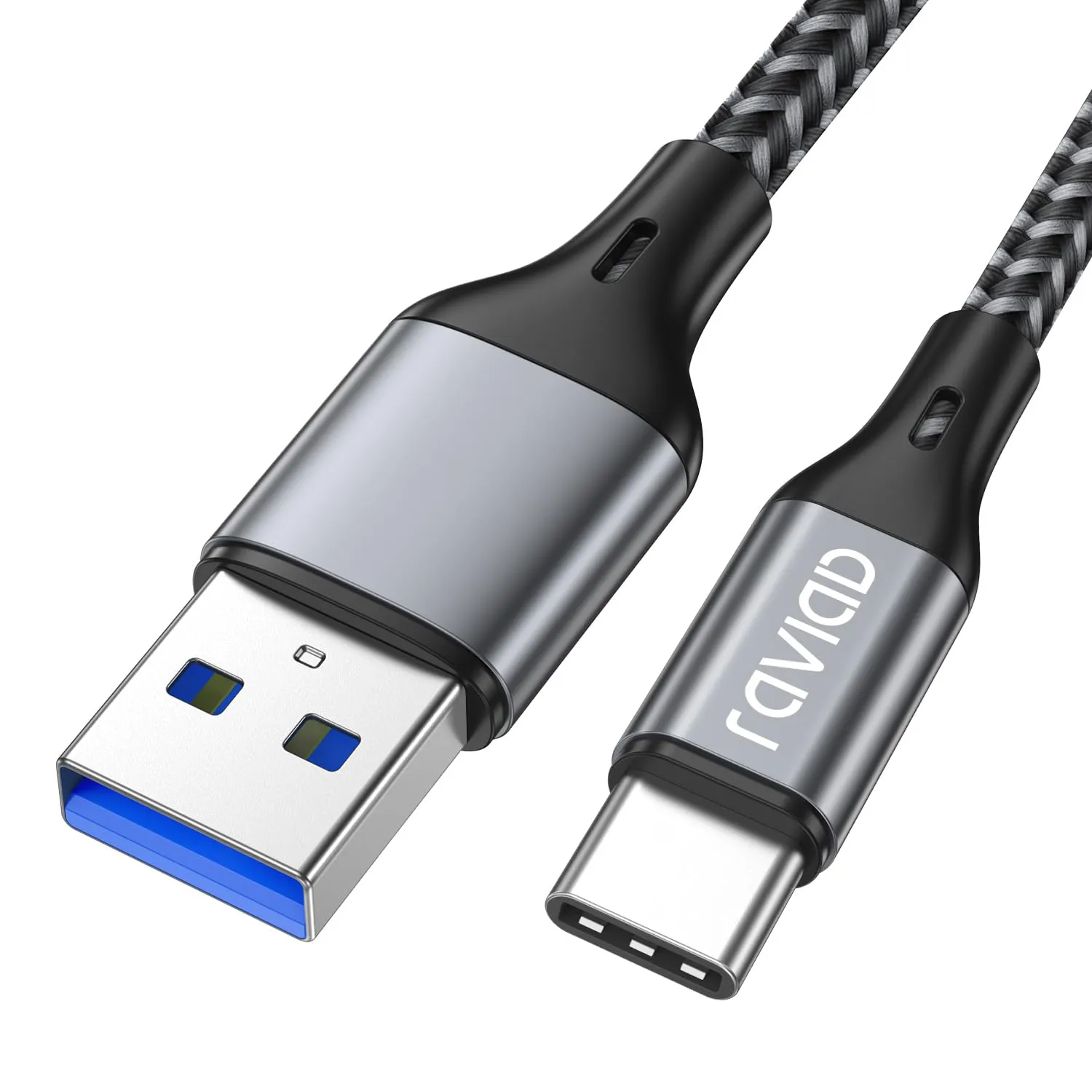 Bild von RAVIAD USB C Kabel 1 Meter mit Schnellladefunktion für iPhone 15 Pro Max und Samsung Galaxy S24 S23 S22 S21 S20 Note 10 sowie Huawei P60