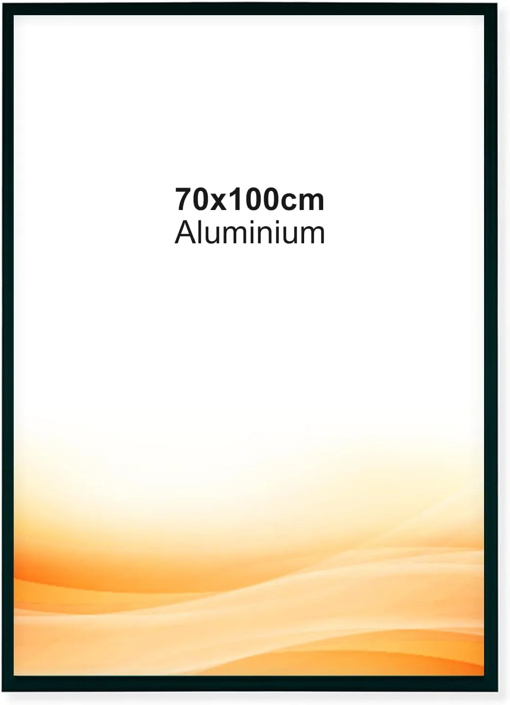 Bild von RAWWEST.BIS Alu Bilderrahmen in Schwarz für Bilder und Poster im Format 70x100 cm