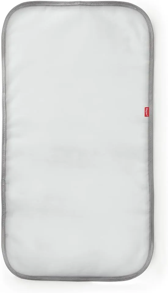 Bild von Rayen Transparentes Bügelbrett-Tuch in Weiß und Grau mit Anti-Bügeleisen-Brennen und Anti-Glanz, 18x0.6x26.5 cm