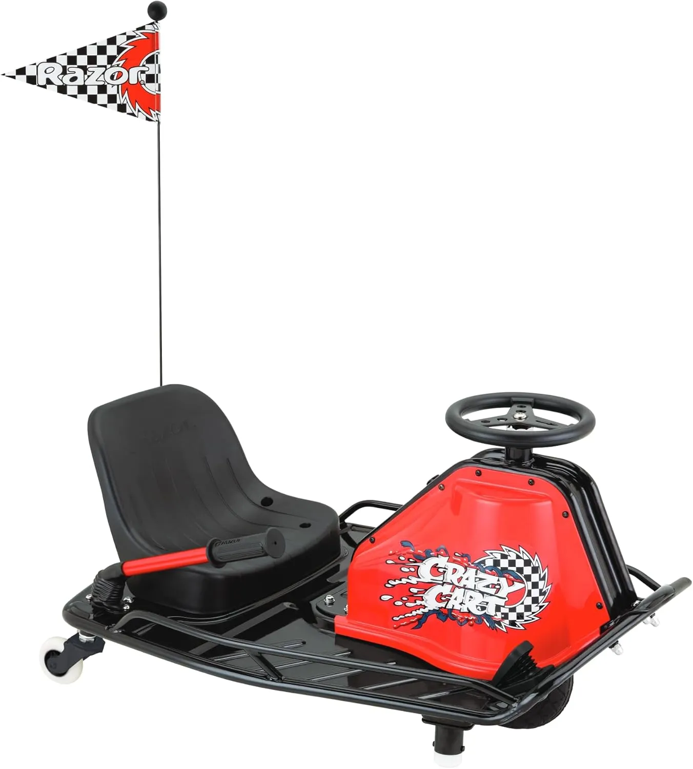 Bild von Razor Crazy Cart Elektroscooter in Schwarz, Einheitsgröße