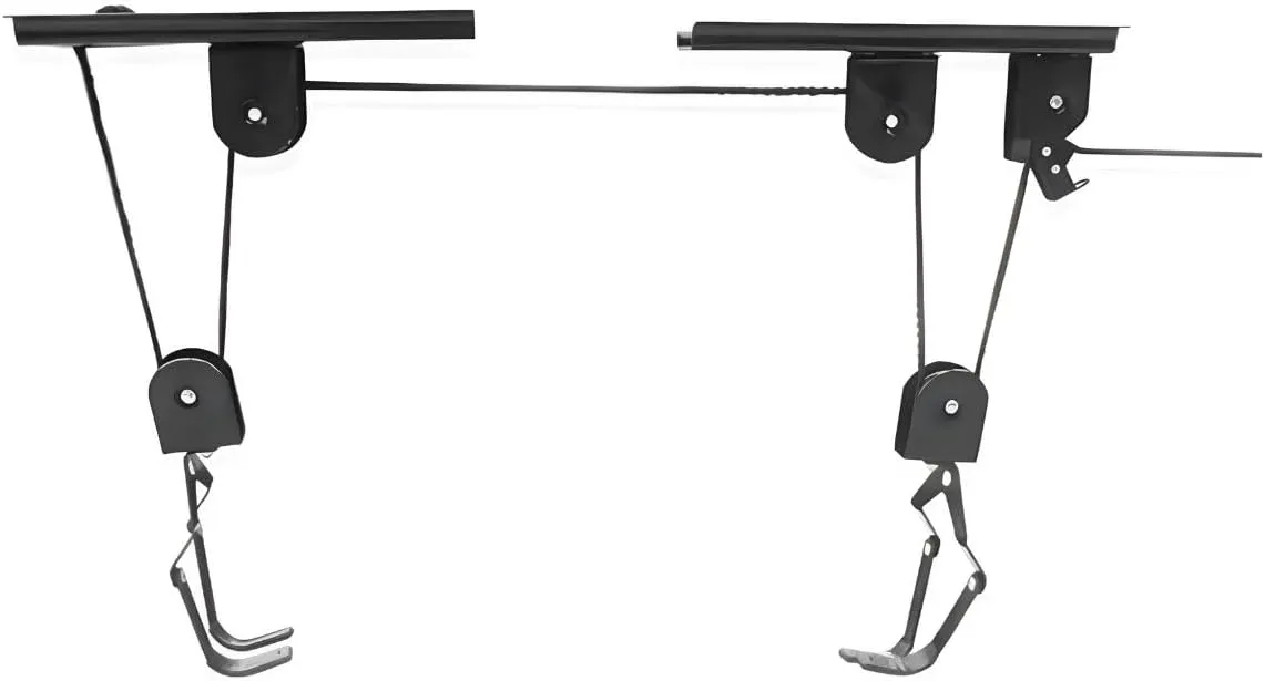 Bild von Recalma Fahrradlift mit Flaschenzug für Deckenmontage, Tragkraft bis 60 kg, geeignet für Fahrräder und E-Bikes