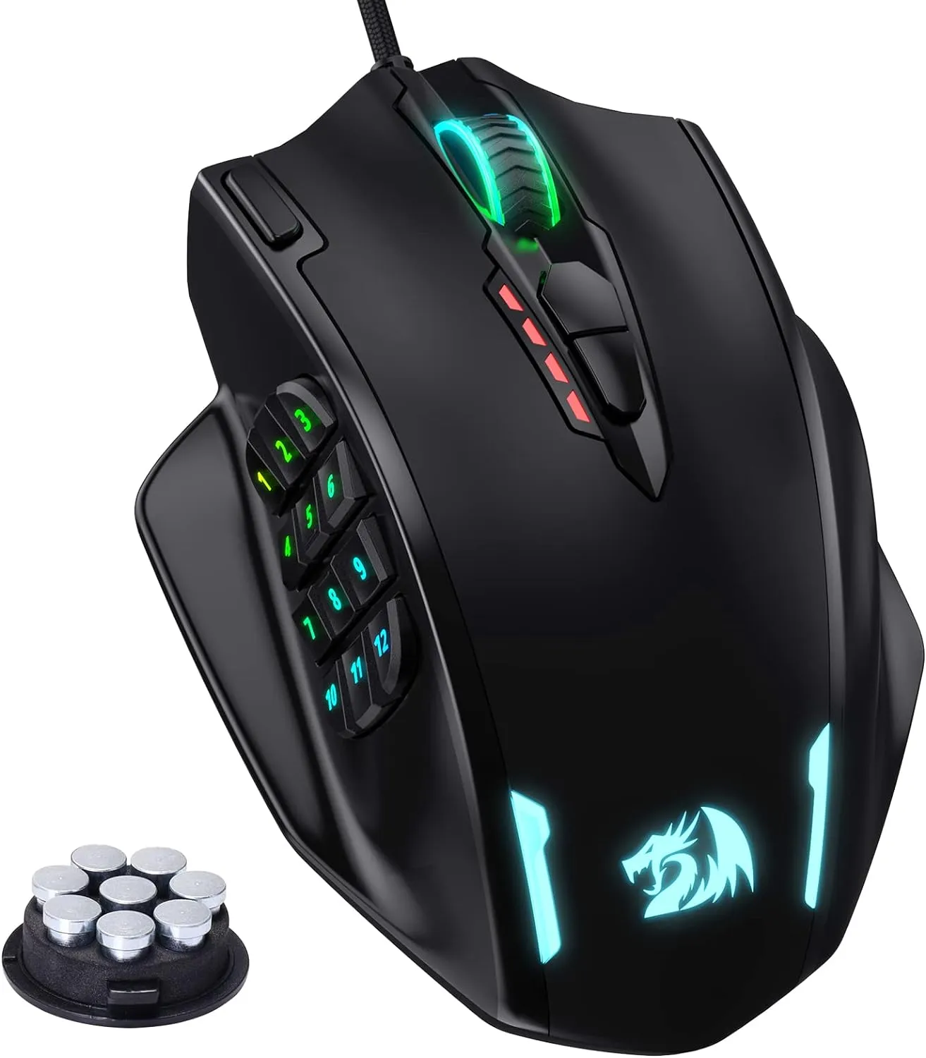 Bild von Redragon M908 Impact RGB Gaming Maus mit 12400 DPI und 20 programmierbaren Tasten