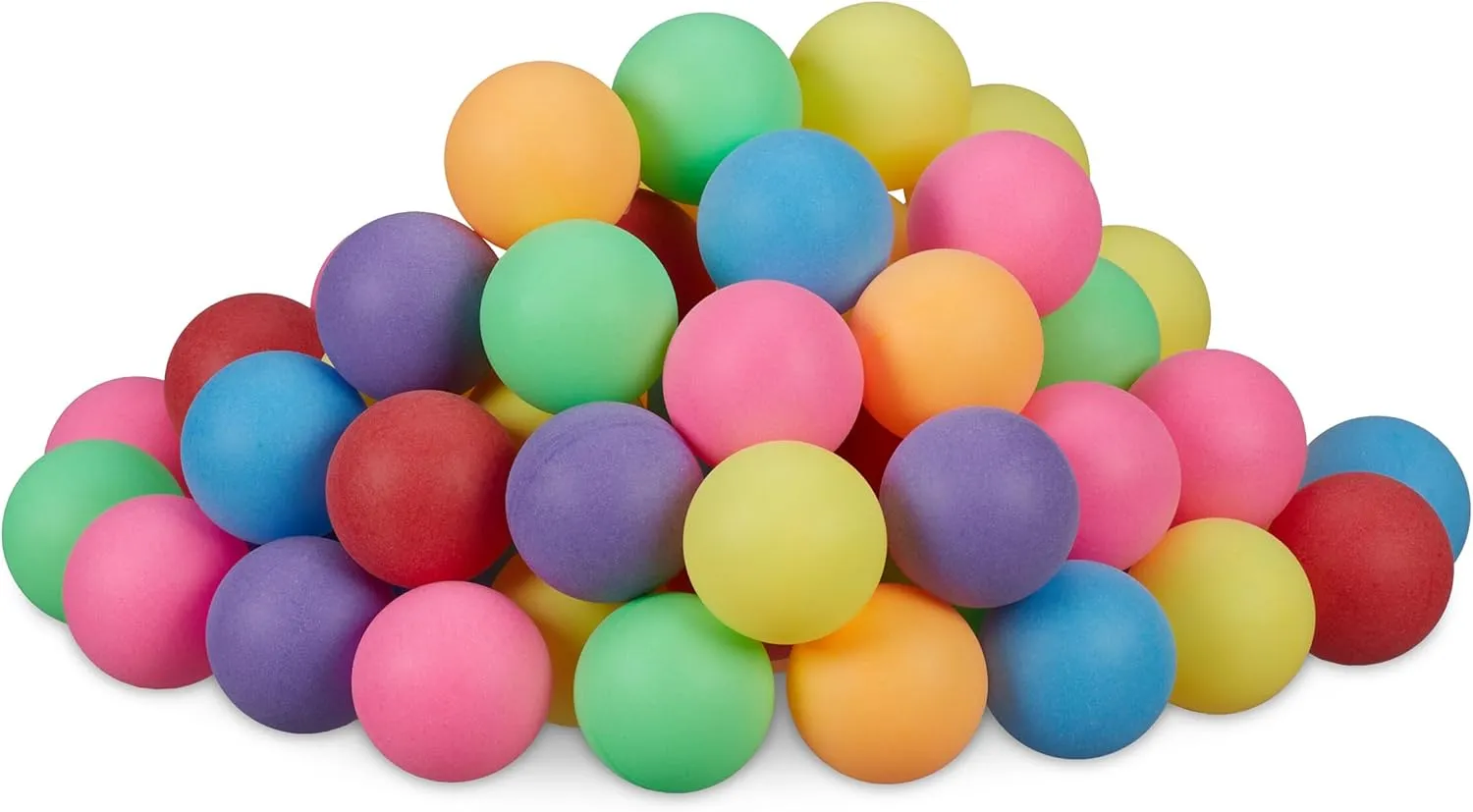Bild von Relaxdays Beer Pong Bälle Set mit 100 bunten Tischtennisbällen aus Kunststoff, Ø 40 mm