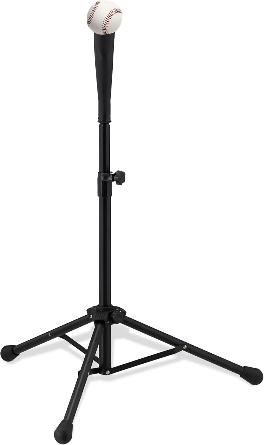 Bild von Relaxdays höhenverstellbares Batting Tee für Baseball und Softball in Schwarz, Höhe von 72 bis 121 cm