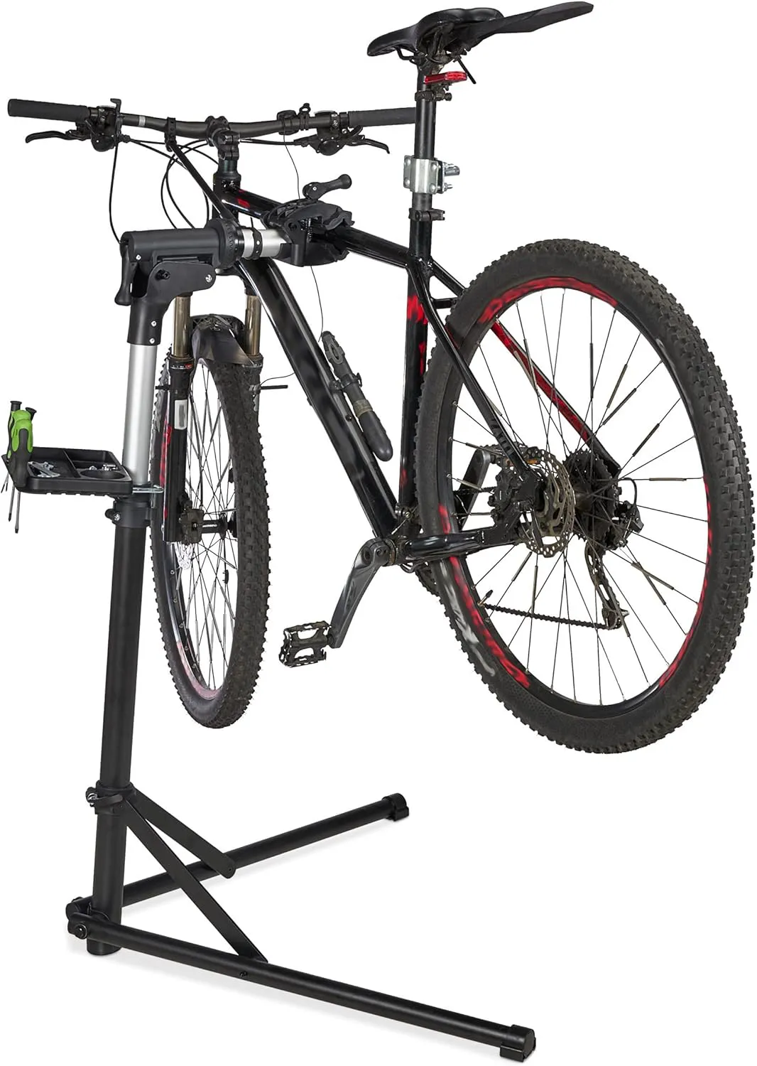 Bild von Relaxdays klappbarer Fahrrad Montageständer für Rahmen von 25 bis 40 mm, bis 30 kg belastbar, in Schwarz